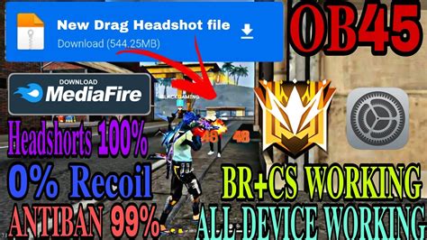 Ob Auto Headshot Config File Free Fire Aimbot Aimlock Antiban