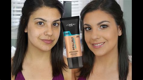 L Oreal Pro Glow Foundation Review And Demo Youtube