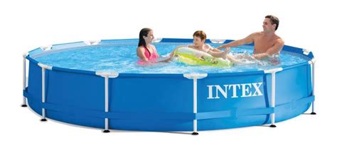 Intex Baz N Metal Frame Pool X Cm Set S Filtrac Sport Cz