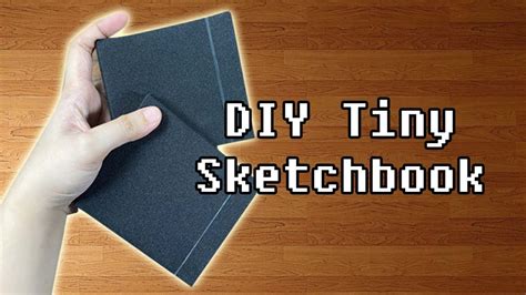 Making My Own Tiny Sketchbook DIY Bookbinding YouTube