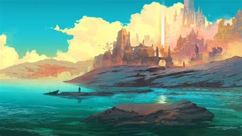 Artwork Digital Art Castle Fantasy Art HD Wallpaper