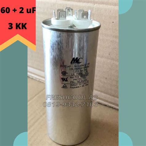 Promo Kapasitor Ac Capacitor Ac Lg Kaki Merk Mc Uf Mikro