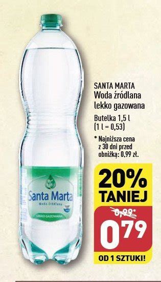 Woda Lekko Gazowana Santa Marta Cena Promocje Opinie Sklep