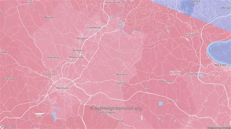 Washington County, PA Political Map – Democrat & Republican Areas in ...