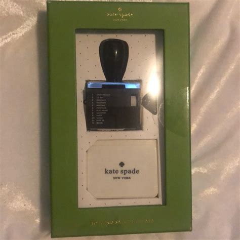 Kate Spade Office Kate Spade Rotating Stamp And Ink Set Poshmark