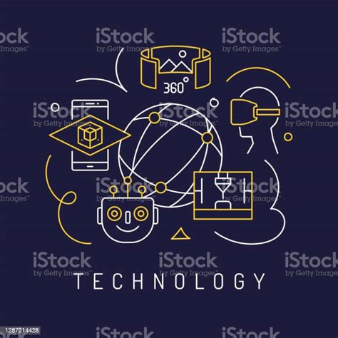 技術與創新理念現代線條藝術圖示背景線性樣式向量插圖向量圖形及更多互聯網圖片 互聯網 交流 便攜式資訊設備 Istock