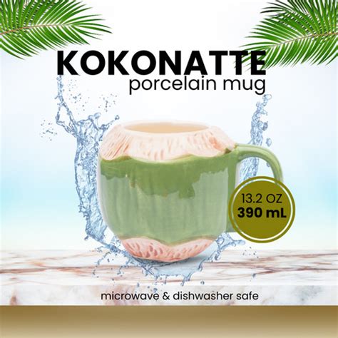 Jual KOKONATTE Porcelain Mug Cangkir Keramik Kelapa Coconut Mug