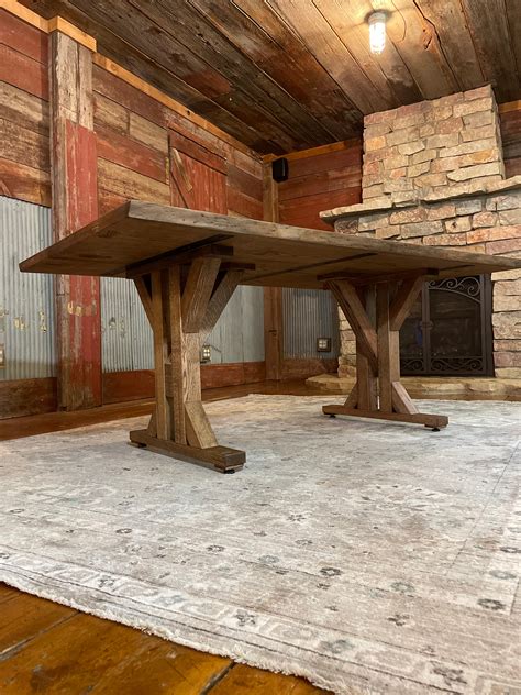 Live Edge Oak Slab Table Wulffbuilt Custom Craft