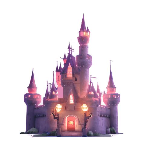 Watercolor Princess Castle 3d Render Cinematic Lighting · Creative Fabrica