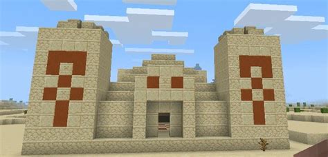 Minecraft Templo Do Deserto Templo Minecraft Desierto