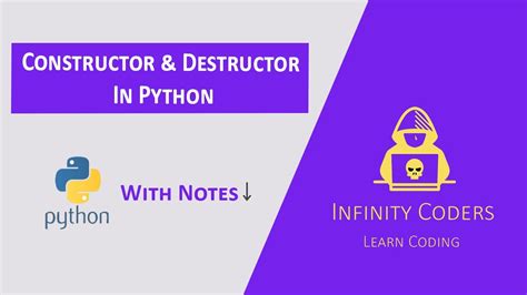 Constructors And Destructors In Python 18 YouTube