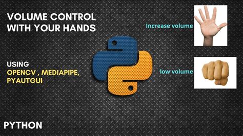 Making Gesture To Control Volume Of Pc Opencv Mediapipe Pyautogui