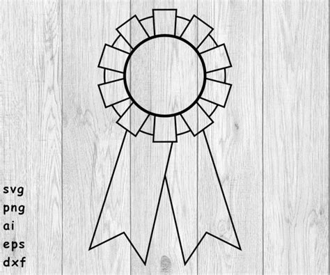 Award Ribbon Svg Png Ai Eps Dxf Digital Files For Etsy