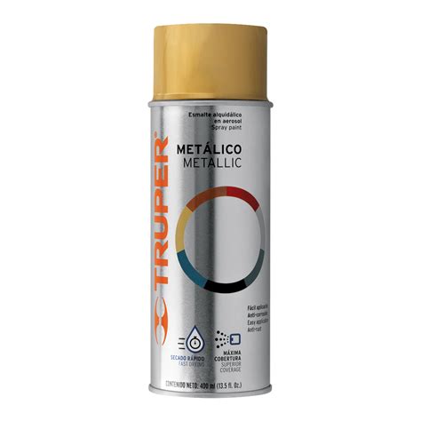 Ficha Tecnica Pintura en aerosol oro metálico bote tradicional 400 ml