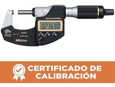 Micrómetro Digital Quantumike 0 A 1 C certificado Mitutoyo