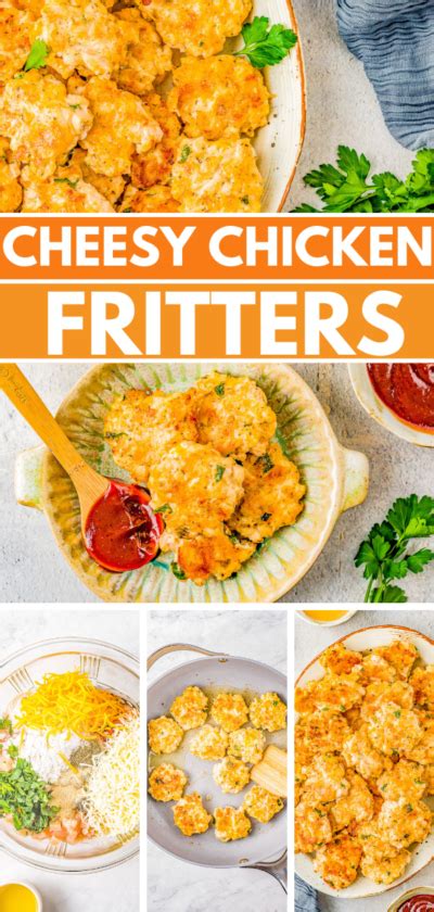 Cheesy Chicken Fritters Averie Cooks