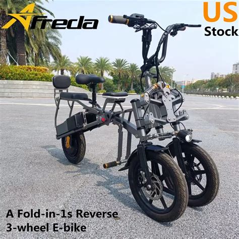 Us Stock New Afreda S6 3 Wheel Foldable In A Second Electric Bicycle