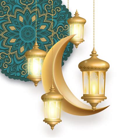 Golden Moon Texture Ramadan Lantern Eid Mubarak Png Images Psd Free