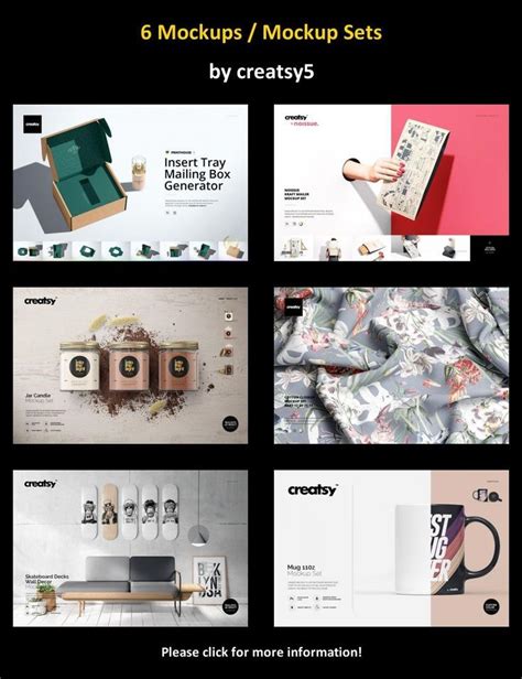 Six Mockups Mockup Sets By Creasy5 For The Design Files