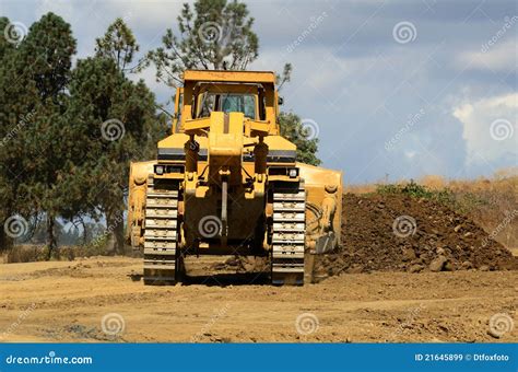 Big Dozer Stock Image Image Of Heavy Bulldozer Work 21645899