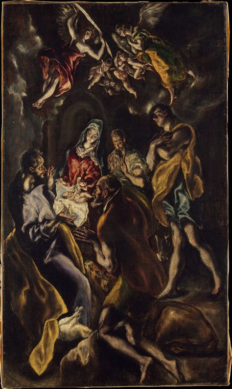 El Greco Domenikos Theotokopoulos And Workshop The Adoration Of The