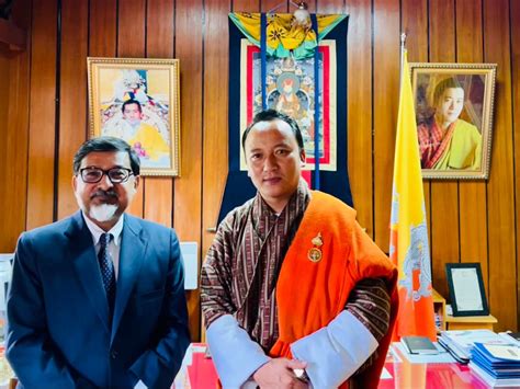 India In Bhutan On Twitter Ambassador Sudhakardalela Met Finance