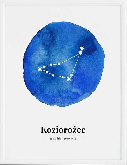 Plakat Zodiak Kozioro Ec Follygraph Fbzcappl Fabryka Form