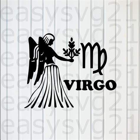 Virgo Svg Zodiac Signs Svg Clipart Cricut Silhouette Etsy