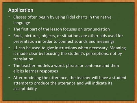 Silent Way Teaching Method