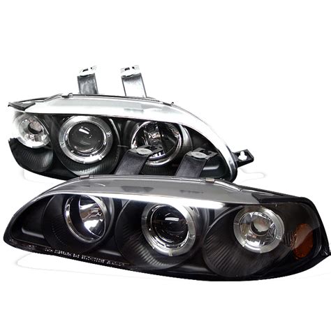 Honda Civic Dr Black Pc Halo Projector Headlights By