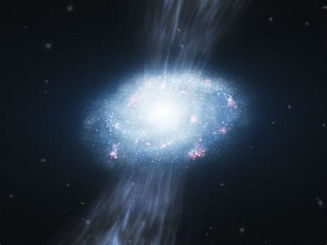 Des Galaxies Grandissent En Absorbant Un Nuage De Gaz Intergalactique