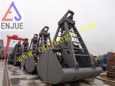 Four Ropes Mechanical Clamshell Grab Bucket For Grain Clamshell Grabs