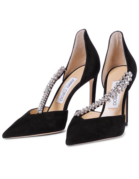 Jimmy Choo Bee 100 Embellished Suede Pumps · Vergle