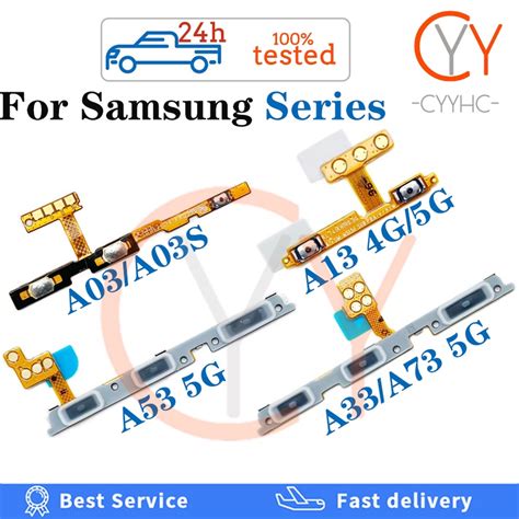 Volume Button Power Switch On Off Button Flex Cable For Samsung Galaxy A03 Core A03s A13 A33 A53