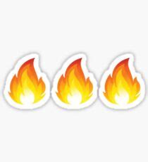 Fire Emoji Stickers | Redbubble