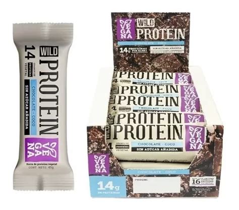 Suplemento En Barra Wild Foods Wild Protein Prote Na Sabor Chocolate Y