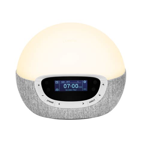 Lumie Bodyclock Shine 300 Wake-up Light Sunrise Alarm Clock, Sunset Feature, Sounds, Radio ...