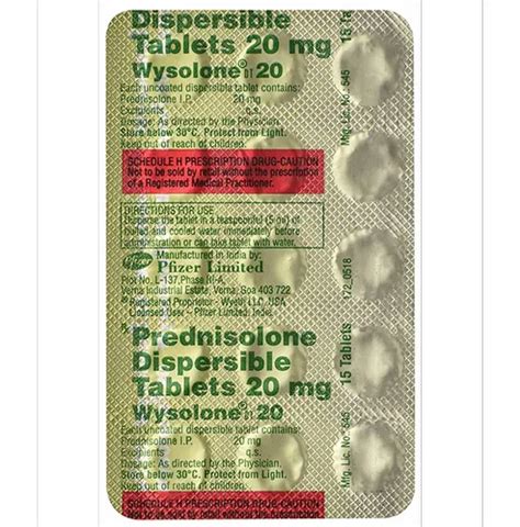 Prednisolone Tablet 20mg At Rs 25strip Prednisolone Tablet In Surat