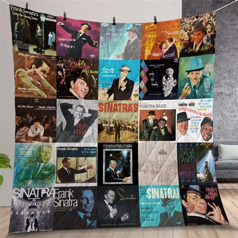 Frank Sinatra Album Covers Quilt Room Decoration - Anaslady.com