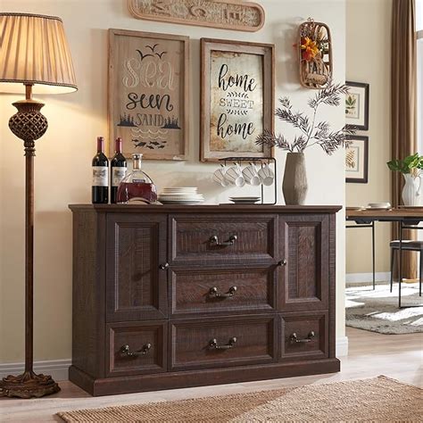 Amazon Ifget Farmhouse Coffee Bar Cabinet Buffet Cabinet W