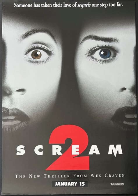 All About Movies - Scream 2 Poster Original One Sheet 1997 Slasher Wes ...