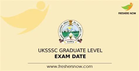 Uksssc Graduate Level Exam Date 2023 Announced