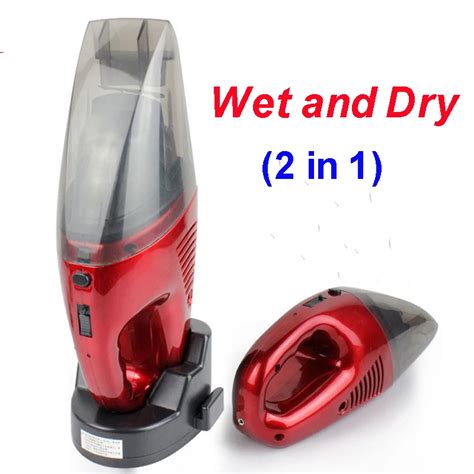 Hot Selling 60W Red Cordless Mini Portable Vacuum Cleaner For Car Dry Wet Handheld Super Suction ...