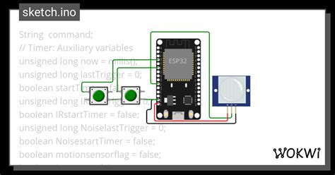 Pir Ir Noise Ino Wokwi Esp Stm Arduino Simulator