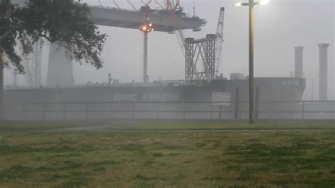 The Port Of Corpus Christi Tx A South Texas Winter Artic Blast Hits