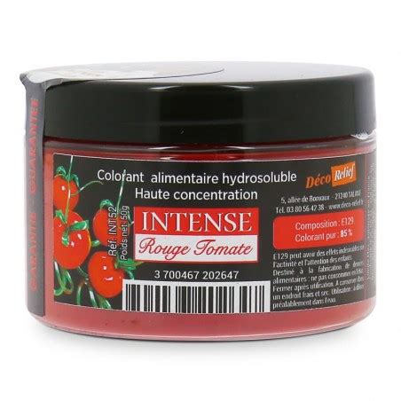 Colorant Alimentaire Poudre Rouge Tomate Intense