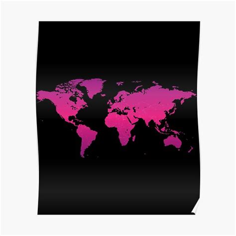 "World map earth continents countries" Poster for Sale by LynaJonh ...