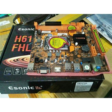 Jual Motherboard Esonic H61 LGA 1155 DDR3 Shopee Indonesia