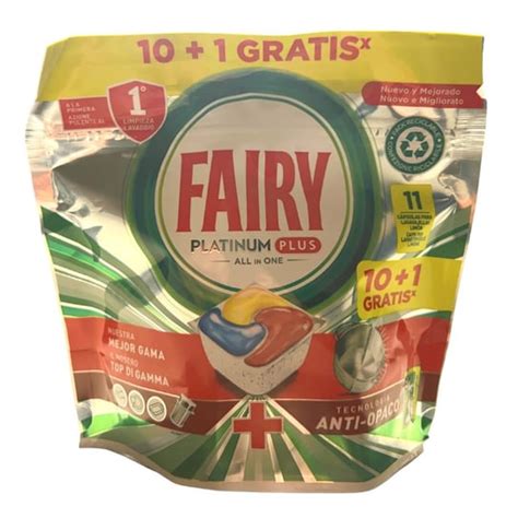 Fairy Platinum Plus All In One Kapsu Ki Do Zmywarki Lemon Sztuk