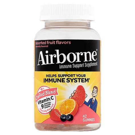 Airborne Assorted Fruit Flavors Immune Support Supplement 42 Count Shoprite